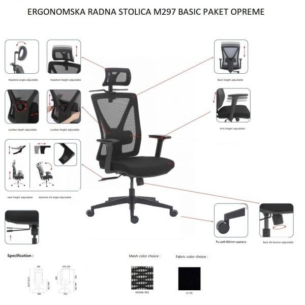 Kancelarijska stolica Ergodynamic PrimeComfort