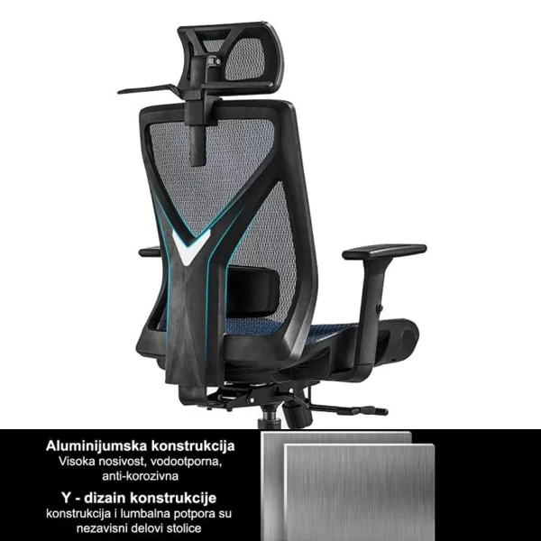 Radna stolica ED4 Bela Coat