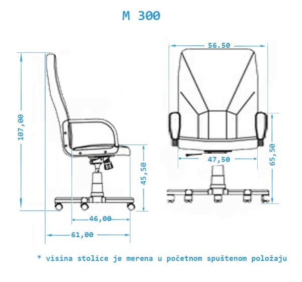 Radna fotelja Bergamo