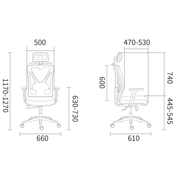 Radna stolica ED4 Bela Naslon 6