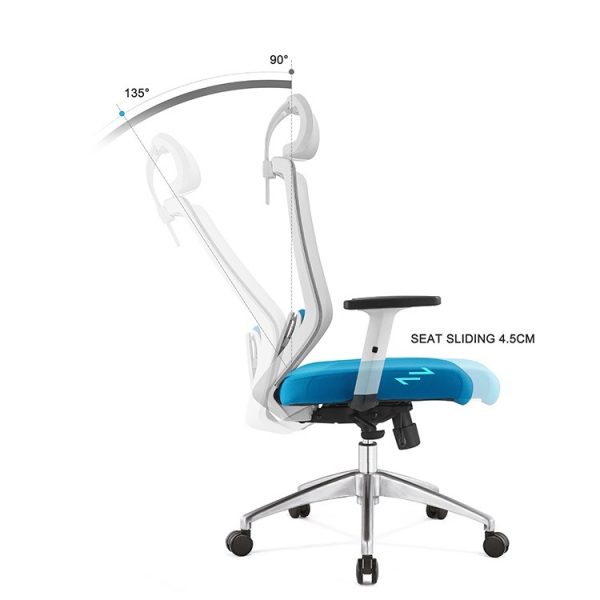 Radna stolica ED4 Slide Bela